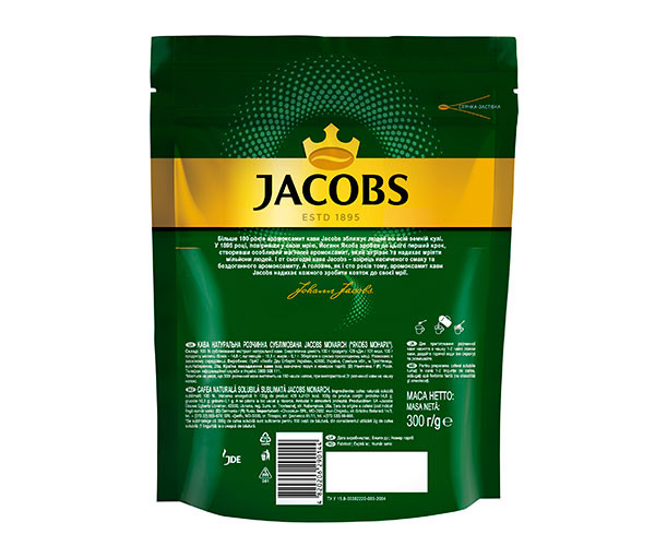 Кофе Jacobs Monarch растворимый 300 г фото