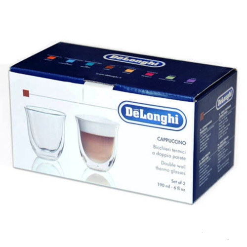 Склянки для капучіно Delonghi 2 шт 190 мл - фото-2