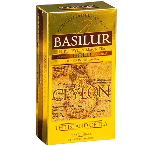 Чай чорний Basilur Чайний острів Золотий пакетований 25 шт - фото-1