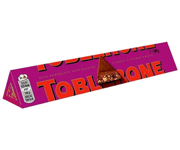 Молочный шоколад Toblerone с изюмом и нугой 100 г