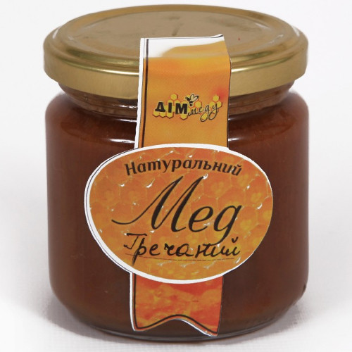 Мед Дім меду Гречаний у склі 400 г - фото-1