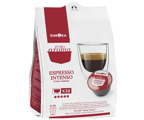 Кава в капсулах Gimoka Dolce Gusto Espresso Intenso - 16 шт - фото-1
