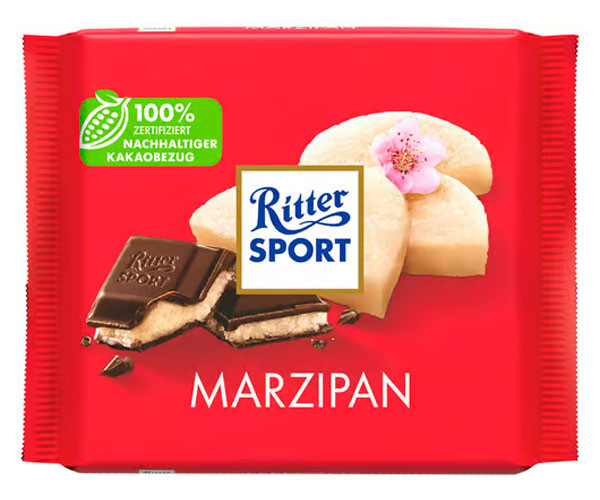 Черный шоколад Ritter Sport Марципан 100 г