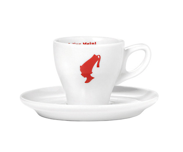 Чашка с блюдцем Меланж Julius Meinl 120 мл белая