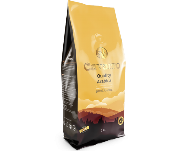 Кава Cavarro Quality Arabica у зернах 1 кг - фото-1
