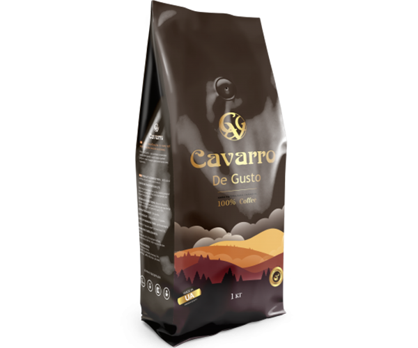 Кава Cavarro De Gusto у зернах 1 кг - фото-1