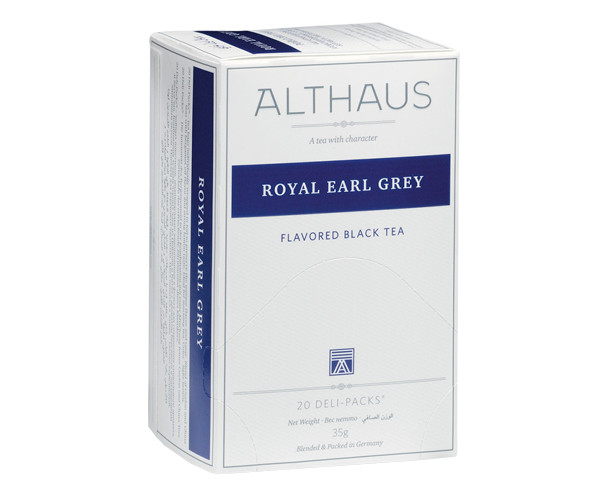 Чорний чай Althaus Royal Earl Grey у пакетиках 20 шт - фото-3