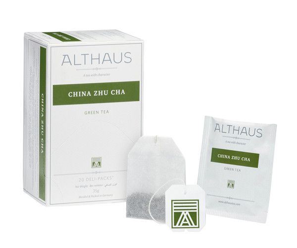 Зелений чай Althaus China Zhu Cha у пакетиках 20 шт - фото-2