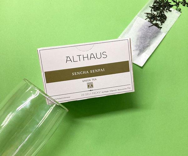 Зелений чай Althaus Sencha Senpai фільтр-пак 20 шт - фото-4