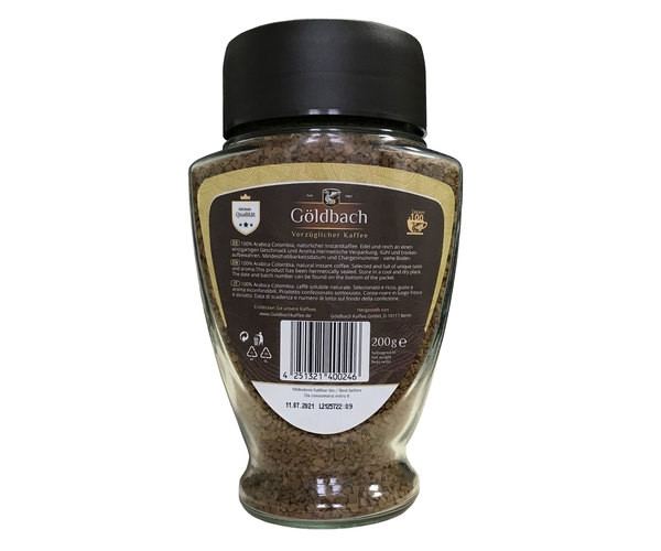 Кава Goldbach Colombian розчинна 200 г - фото-2