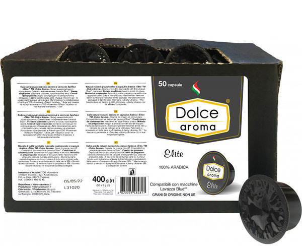 Кава у капсулах Dolce Aroma Elite Lavazza Blue 50 шт - фото-1