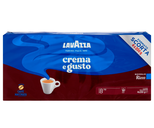 Кофе Lavazza Crema e gusto Ricco молотый 4*250 г