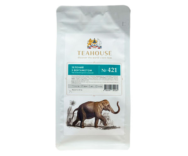 Зеленый чай Teahouse №421 с бергамотом 250 г