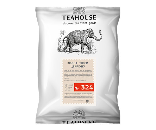 Чорний чай Teahouse Золоті типси Цейлону 250 г - фото-1