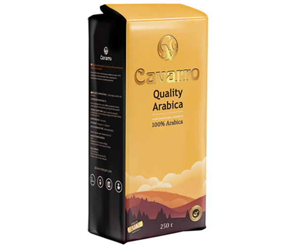 Кава Cavarro Quality Arabica мелена 250 г - фото-1