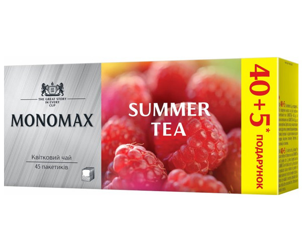 Квітковий чай Мономах Summer Tea у пакетиках 40+5 шт - фото-2
