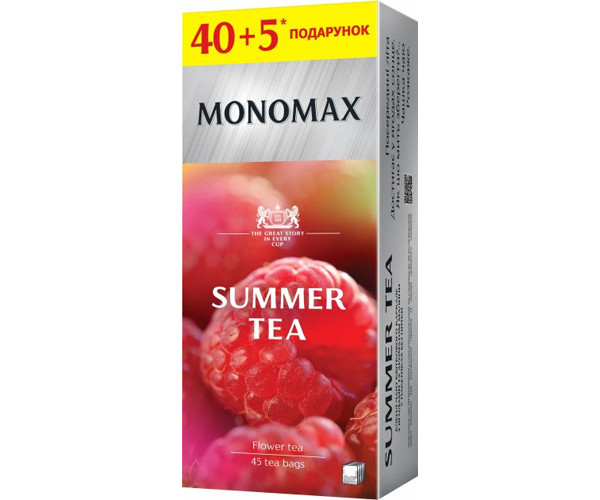 Квітковий чай Мономах Summer Tea у пакетиках 40+5 шт - фото-1