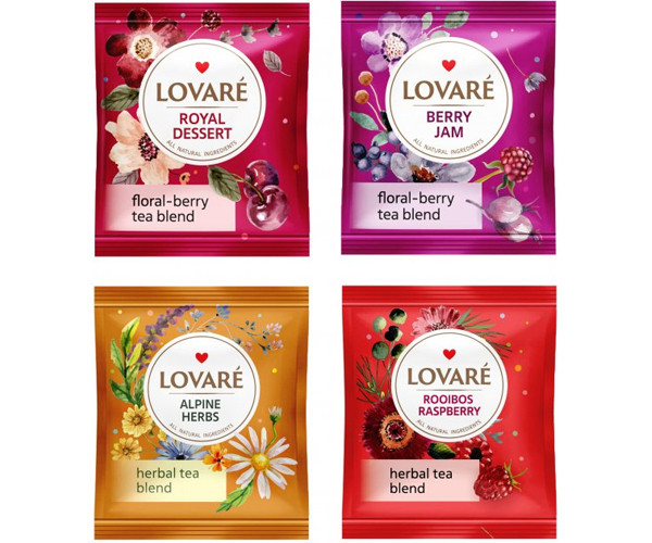 Квітковий чай Lovare Асорті в пакетиках 32 шт - фото-3