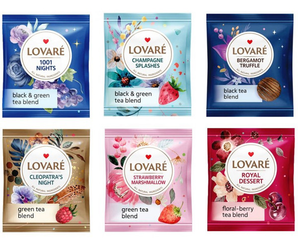 Колекція чаю Lovare Fest Tea Set у пакетиках 90 шт. - фото-4