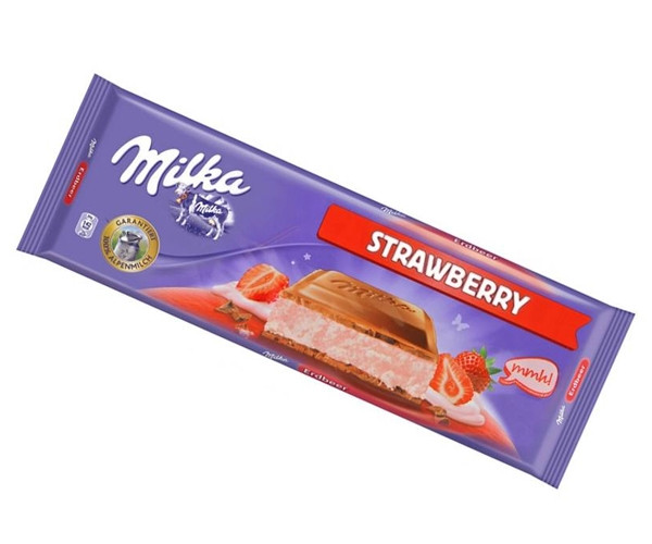 Шоколад Milka Полуниця 300 г - фото-1