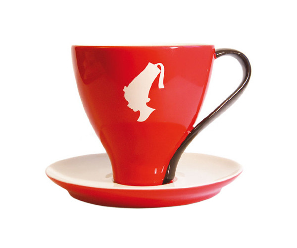 Чашка с блюдцем Меланж Julius Meinl 120 мл красная