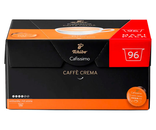 Кофе в капсулах Tchibo Cafissimo Cafe Crema Vollmundig 96 шт фото