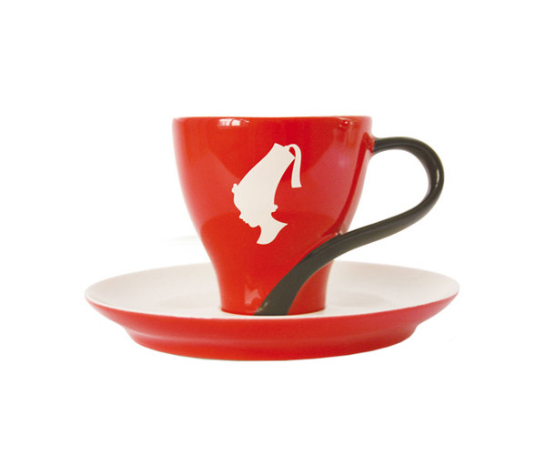 Чашка с блюдцем Эспрессо Julius Meinl 75 мл красная