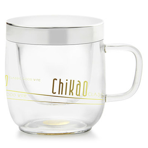 Чашка-заварник із металевою кришкою Chi Kao 300 мл (114AB) - фото-1