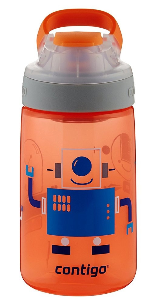 Термопляшка для дітей Contigo Gizmo Sip Kids Nectarine Robots Graphic (71285) 415 мл - фото-1