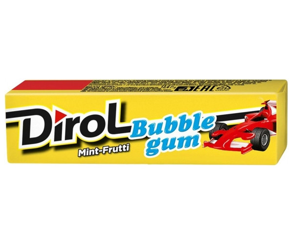 Жувальна гумка Dirol Bubble Gum Mint-Frutti 30х14 г - фото-2