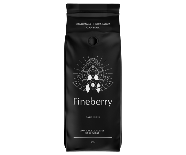 Кава Fineberry Dark Blend у зернах 500 г - фото-2