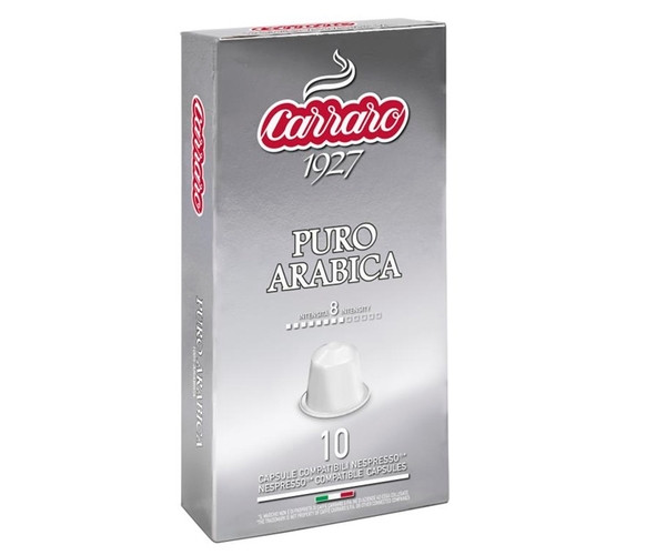 Кава в капсулах Carraro Puro Arabica Nespresso 10 шт - фото-2