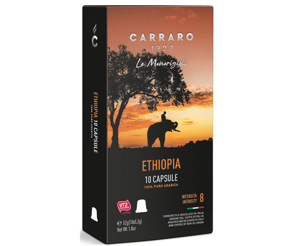 Кава в капсулах Carraro Single Origin Ethiopia Nespresso 10 шт - фото-1