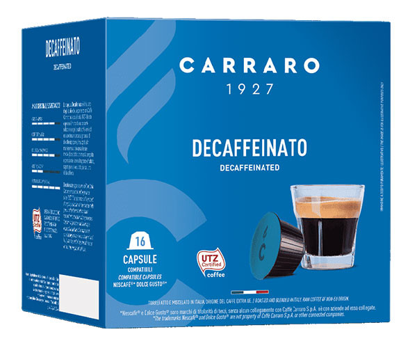 Кава в капсулах Carraro Decaffeinato Dolce Gusto 16 шт - фото-1