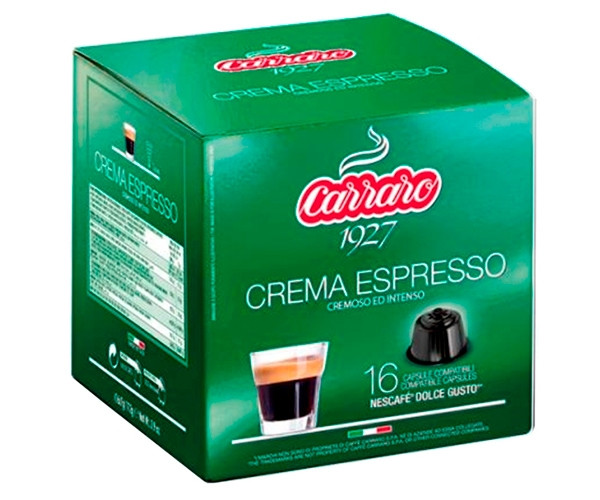 Кава у капсулах Carraro Crema Espresso Dolce Gusto 16 шт - фото-1