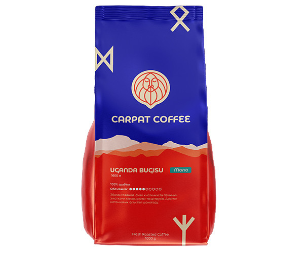 Кава Carpat Coffee Uganda Bugisu у зернах 1 кг - фото-1