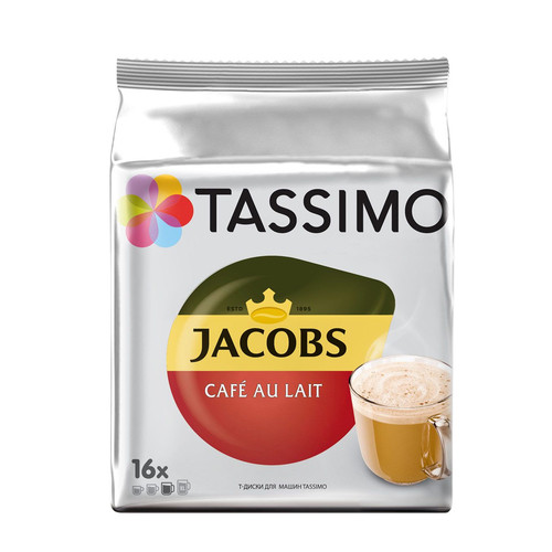 Кава в капсулах Tassimo Jacobs Café au lait 16 шт - фото-1