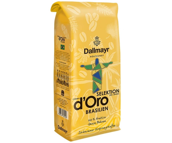 Кава Dallmayr Crema d'Oro Selektion Brasilien у зернах 1 кг - фото-3