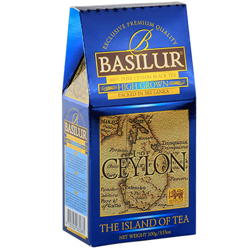 Чорний чай Basilur Високогірний колекція Чайний острів Цейлон картон 100г - фото-1