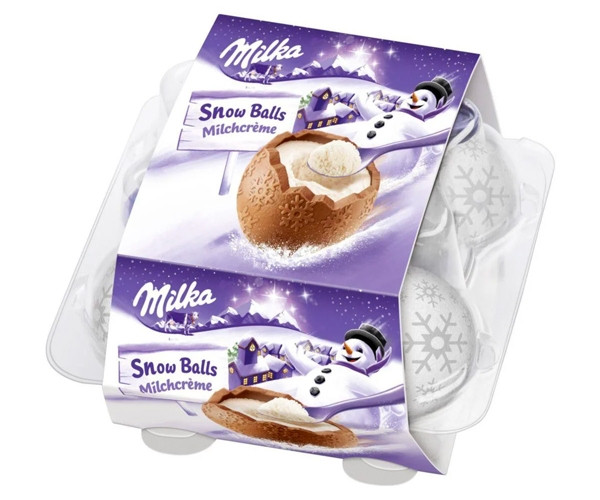 Шоколадні кульки Milka Snowballs 112 г - фото-1