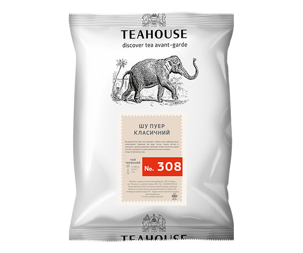 Червоний чай Teahouse №308 Шу Пуер класичний 250 г - фото-1
