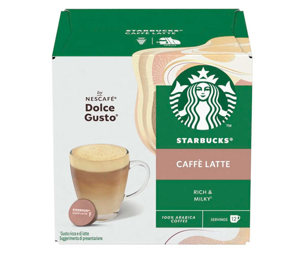 Кофе в капсулах Starbucks Dolce Gusto Caffe Latte - 12 шт
