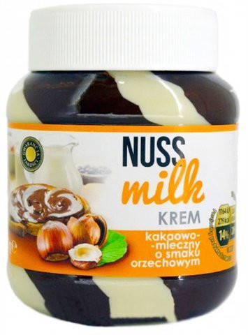 Шоколадна паста Nuss Milk какао-молочна зі смаком горіха 400 г - фото-2