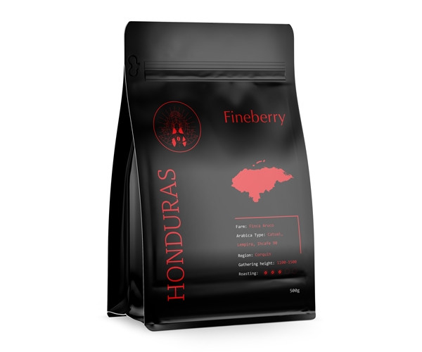 Кава Fineberry Honduras у зернах 500 г - фото-2