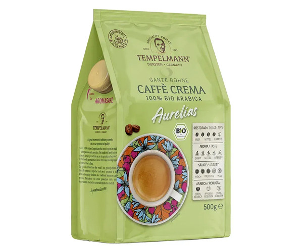 Кофе Tempelmann Aurelias Caffe Crema в зернах 500 г