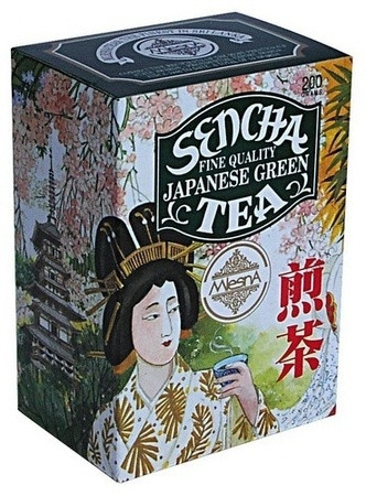 Зелений чай Млесна Сенча японський картон 200 г - фото-1