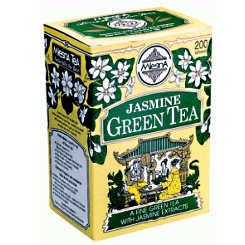 Зелений ароматизований чай Млесна Жасмин картон 200 г - фото-1
