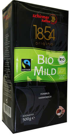 Кава Schirmer Kaffee Bio Fairtrade Mild мелена 500 г - фото-1
