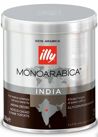 Кава Illy Monoarabica Індія мелена 125 г - фото-1