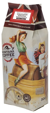 Кава Montana Coffee Баварський Шоколад у зернах 500 г - фото-1